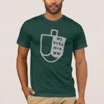 Camiseta Hebrew Nes Gadol Haya Sham Dreidel Hanukkah<br><div class="desc">Design minimalista para Chanucá - um sonho com a frase hebraica "Nes Gadol Haya Sham" - um milagre excelente aconteceu lá.</div>