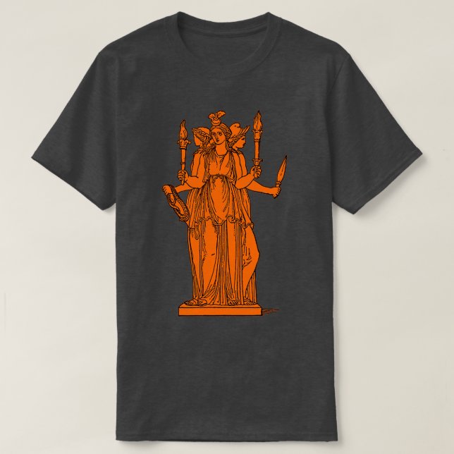 Camiseta Hecate de Deusa Grega (Frente do Design)