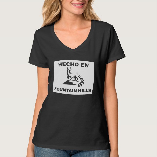 Camiseta Hecho en Fountain Hills Arizona Ringtail State Ani (Frente)