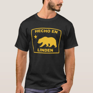 Camiseta Hecho en Linden República da Califórnia Costa do P