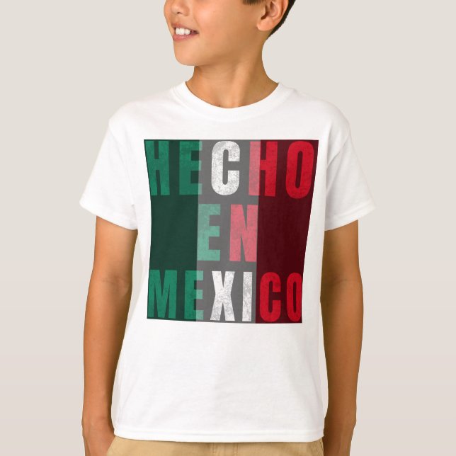 Camiseta Hecho en Mexico Design - Autêntico Orgulho Mexican (Frente)