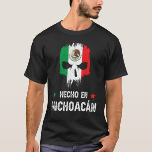 Camiseta Hecho en Michoacán México - Bandeira mexicana - Mi