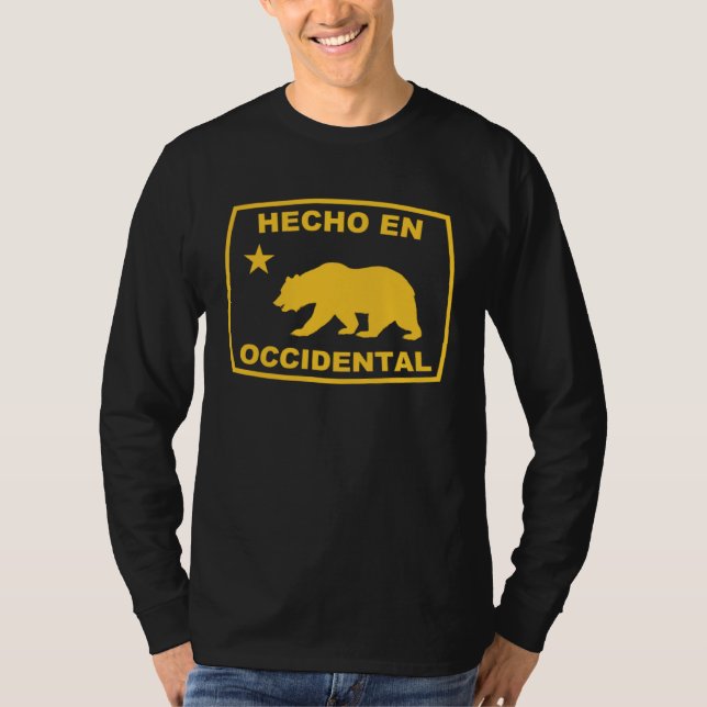 Camiseta Hecho en Occidental California Republic Pacific Co (Frente)
