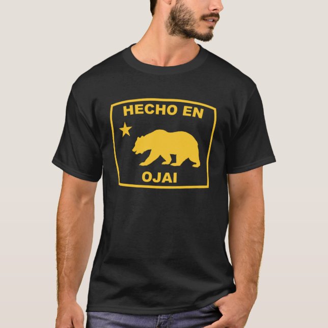 Camiseta Hecho en Ojai California Republic Pacific Coast (Frente)