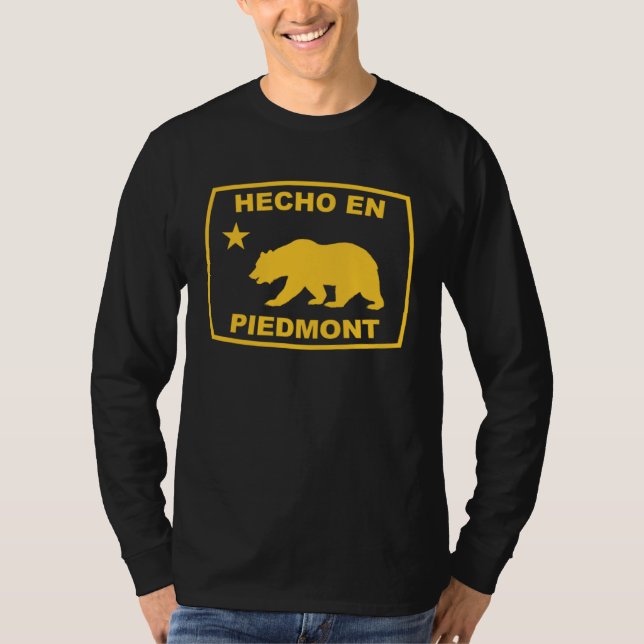 Camiseta Hecho en Piedmont California Republic Pacific Coas (Frente)