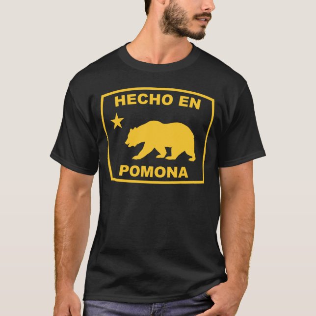 Camiseta Hecho en Pomona California Republic Pacific Coast (Frente)