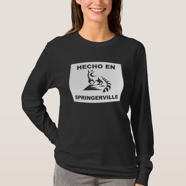 Camiseta Hecho en Springerville Arizona Ringtail State Anim (Frente)