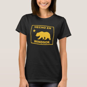 Camiseta Hecho en Windsor California Costa do Pacífico