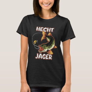 Camiseta Hecht Jäger Fish Design Pike Motif