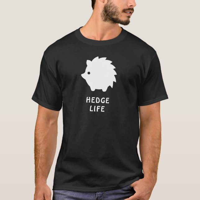 Camiseta Hedge Life - Woodland Hedgehog Design (Frente)