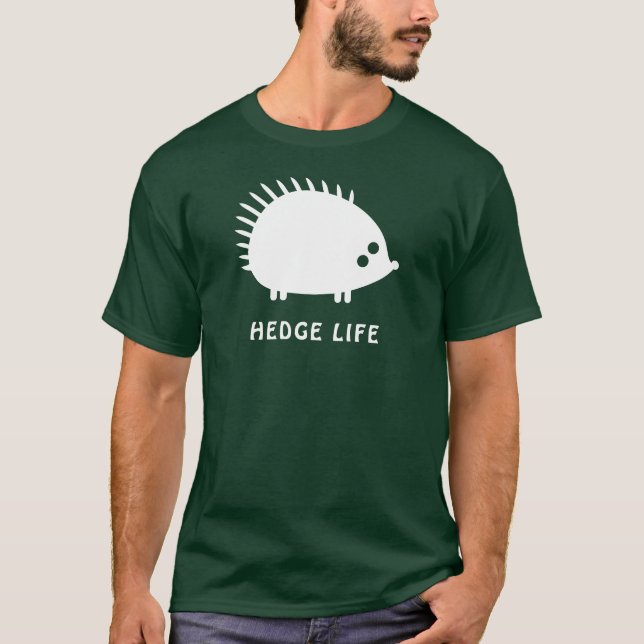 Camiseta Hedge Life - Woodland Hedgehog Design (Frente)
