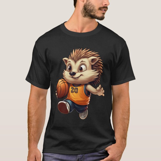 Camiseta Hedgehog 1 de basquete (Frente)