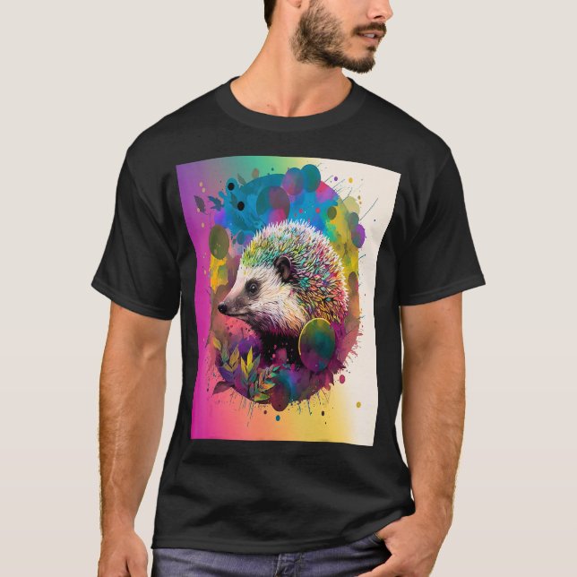 Camiseta Hedgehog Abstrato Art (Frente)