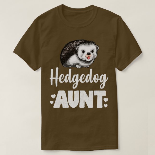 Camiseta Hedgehog Aunt Funny Hedgehog Humor 1 (Frente do Design)
