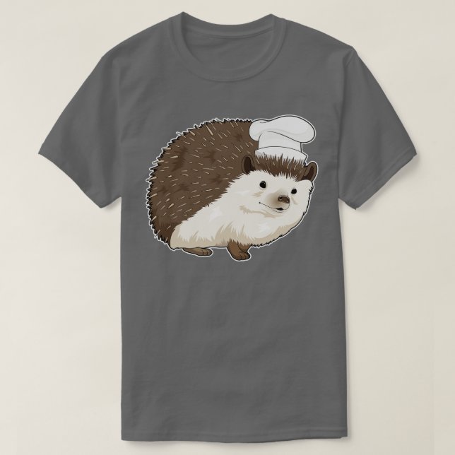 Camiseta Hedgehog Cook Chef Hat (Frente do Design)