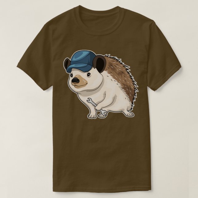 Camiseta Hedgehog Craftsman Wrench (Frente do Design)