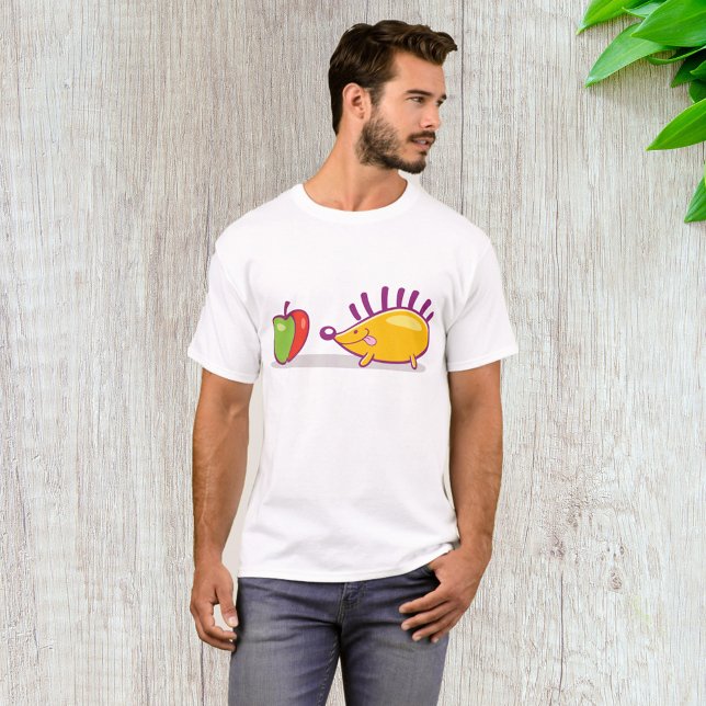 Camiseta Hedgehog E Uma Maçã (Criador carregado)