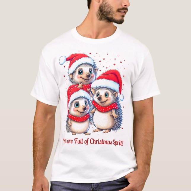 Camiseta Hedgehog Felry Natal (Frente)