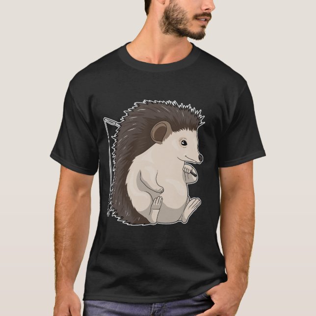 Camiseta Hedgehog Fisher Cão de Pesca (Frente)