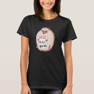 Camiseta Hedgehog Free Hugs Grumpy Hedgie Hedgehog Hugs