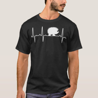 Camiseta Hedgehog Heartbeat Presente Para Homens Mulheres R
