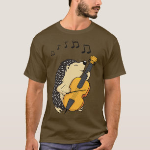 Camiseta Hedgehog Jogando Cello