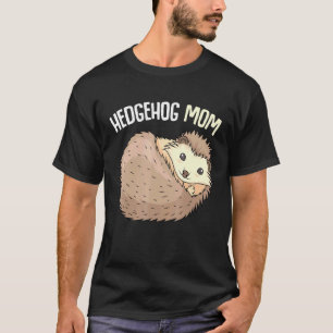 Camiseta Hedgehog Mãe Mulheres Meninas