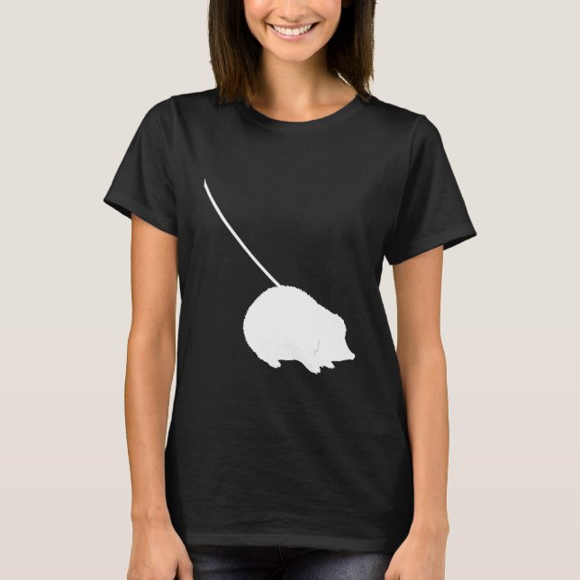 Camiseta Hedgehog on a Leash  Cute  Pet Animal (Frente)