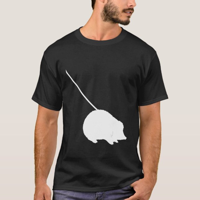 Camiseta Hedgehog on a Leash  Cute  Pet Animal (Frente)