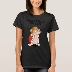 Camiseta Hedgehog Queen Girls Hedgehog Womens Hedgehog