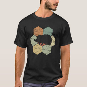 Camiseta Hedgehog Retro Design Vintage Animal Amigo