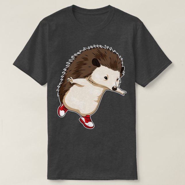 Camiseta Hedgehog Runner Desportivo (Frente do Design)