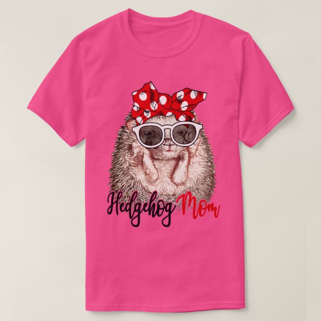Camiseta Hedgehog Shirt Hedgehog Mãe Bandana (Frente do Design)