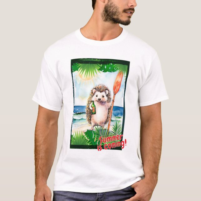 Camiseta Hedgehog "Summer está chegando!" (Frente)