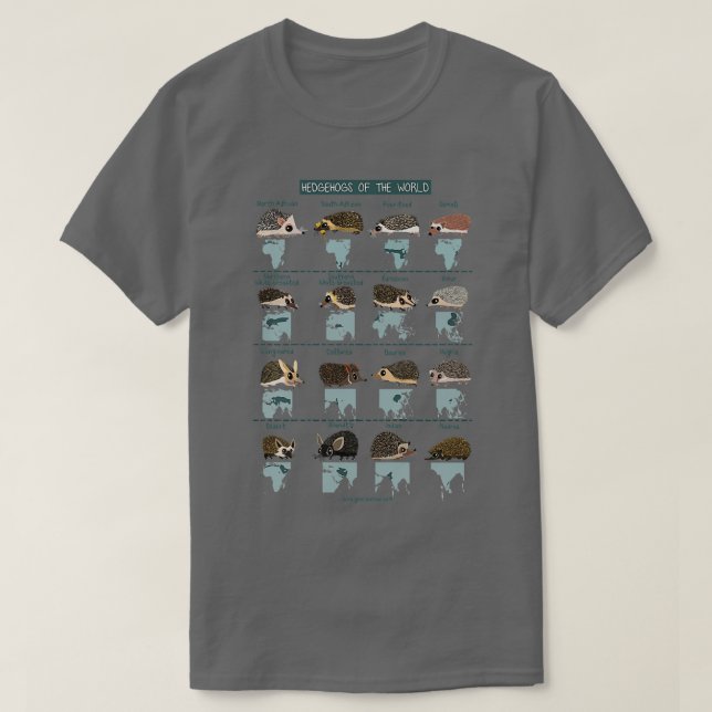 Camiseta Hedgehogs do Mundo (Frente do Design)