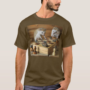 Camiseta Hedgehogs jogadores de xadrez