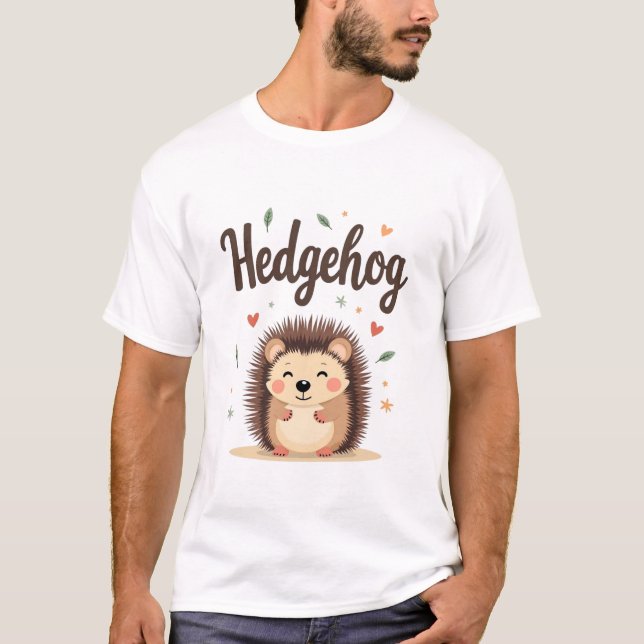 Camiseta Hedgehogs: Pequeno, Espioso e Simplesmente Irresis (Frente)