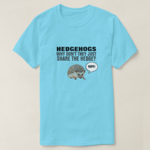 CAMISETA HEDGEHOGS POR QUE ELES NÃO COMPARTILHAM A COBERTUR