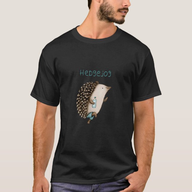 Camiseta Hedgejog Running Hedgehogs Hedgehogs Apparel 1 (Frente)