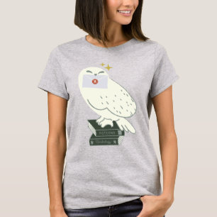 Camiseta Hedwig com Carta Desenho Caprichoso