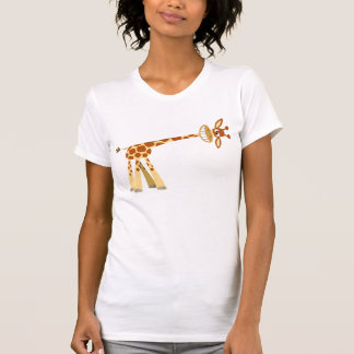 Camiseta Hee Hee Hee! Cartoon Giraffe - T-shirt feminina
