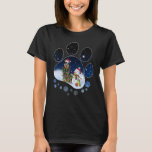Camiseta Heeldog Paw Christmas Snowman Xmas Lights<br><div class="desc">Salsicha de Cachorro de Natal,  Snowman Xmas Lights.</div>