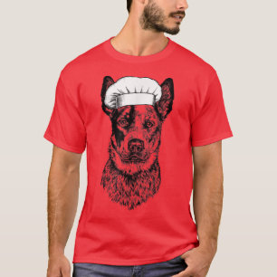 Camiseta Heeler australiano Cattle Cook Chef Funny Cooki