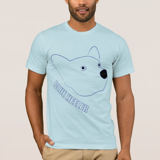 Camiseta Heeler azul (Frente)