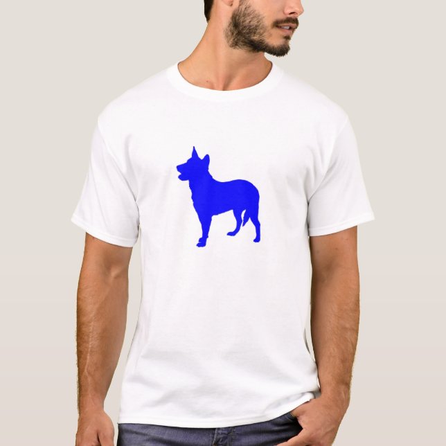 Camiseta Heeler azul australiano (Frente)