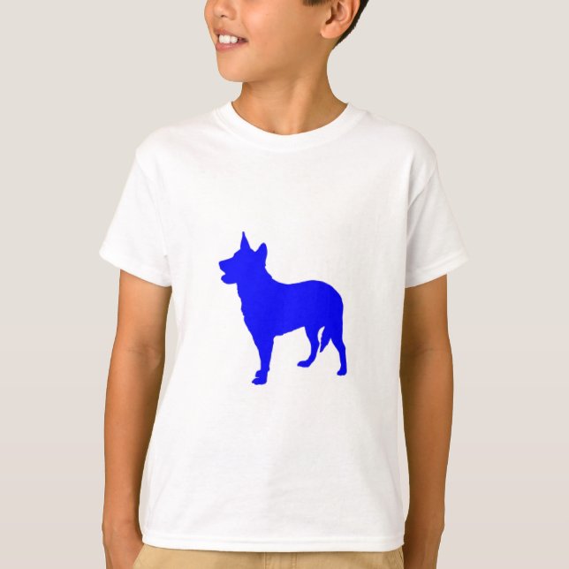 Camiseta Heeler azul australiano (Frente)