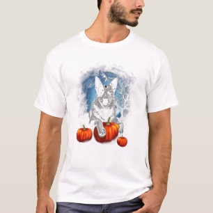 Camiseta Heeler Moon Night Halloween Costume Pumpkin
