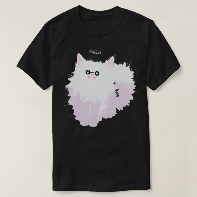 Camiseta Hehe Gojo Cat (Frente do Design)