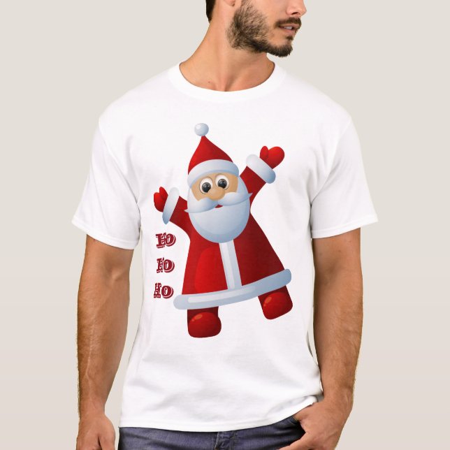 Camiseta Hei! Hei! Hei! Feliz Natal do Papai Noel (Frente)