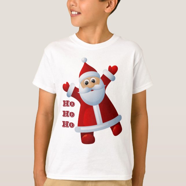 Camiseta Hei! Hei! Hei! Feliz Natal do Papai Noel (Frente)